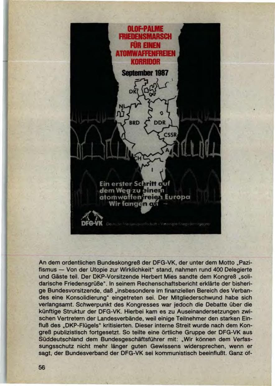 Seite 58 des Verfassungsschutzbericht 1987 Bayern
