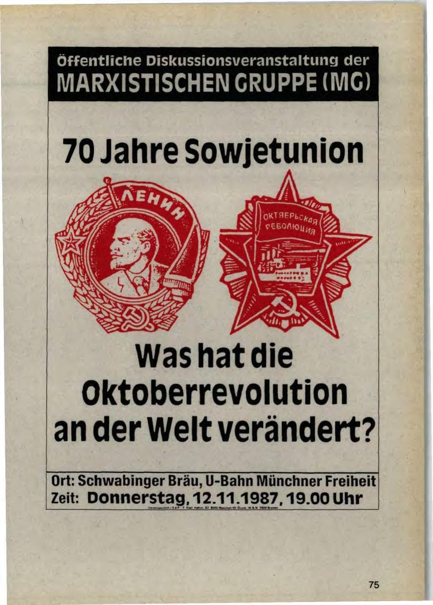 Seite 77 des Verfassungsschutzbericht 1987 Bayern