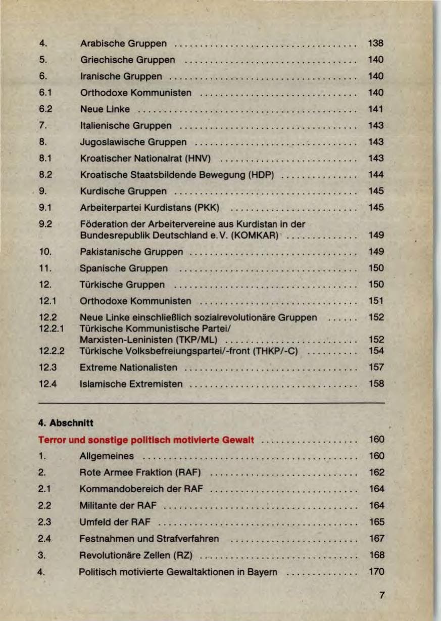 Seite 9 des Verfassungsschutzbericht 1987 Bayern