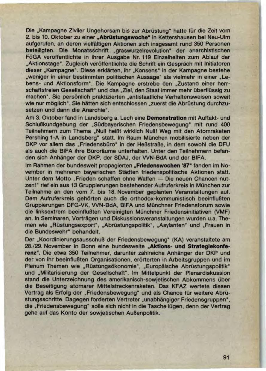Seite 93 des Verfassungsschutzbericht 1987 Bayern