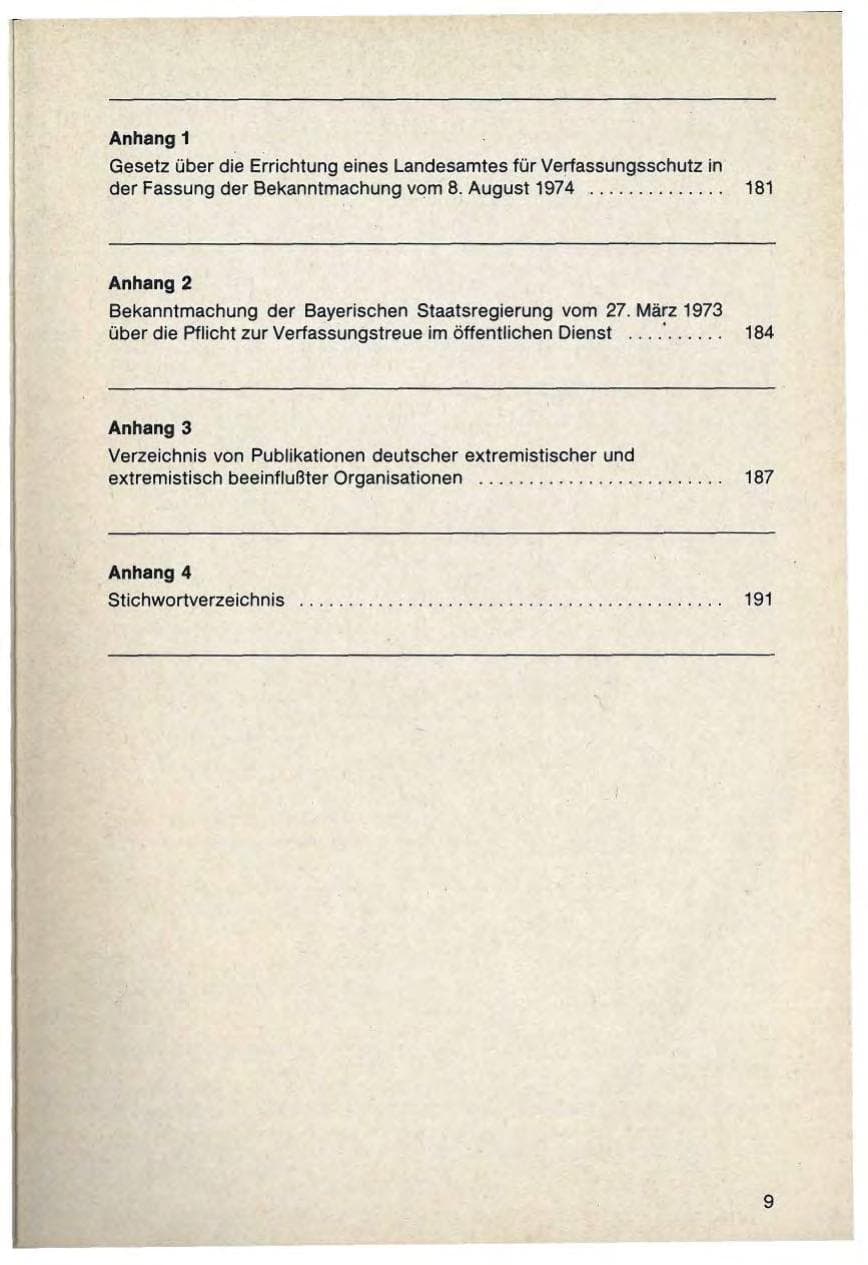 Seite 11 des Verfassungsschutzbericht 1988 Bayern