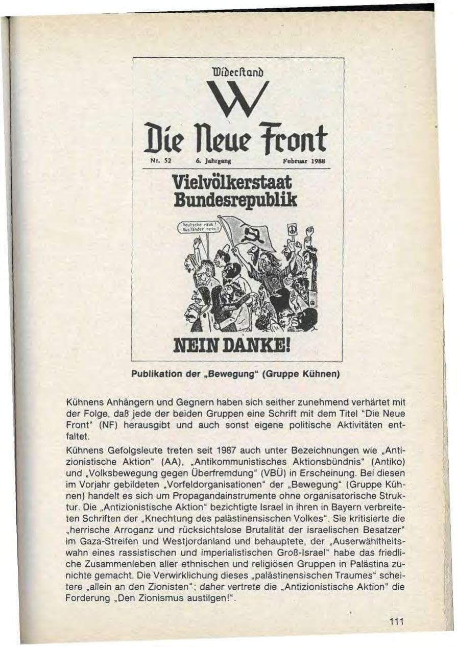 Seite 113 des Verfassungsschutzbericht 1988 Bayern