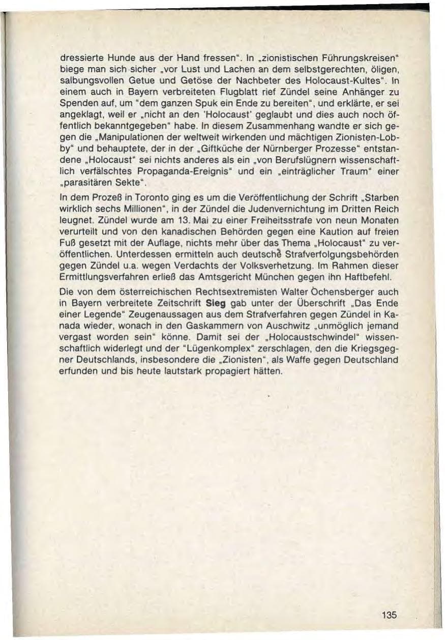 Seite 137 des Verfassungsschutzbericht 1988 Bayern