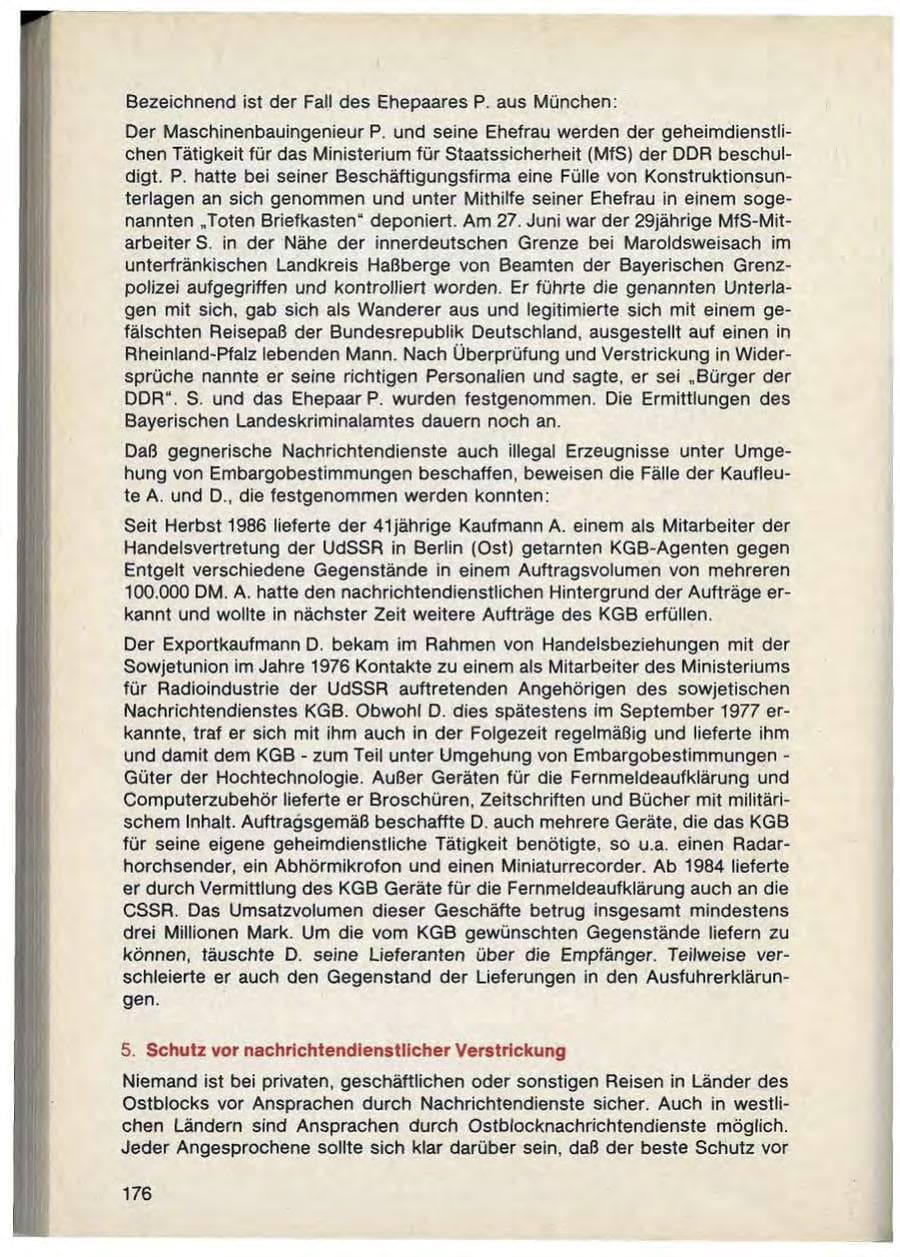 Seite 180 des Verfassungsschutzbericht 1988 Bayern