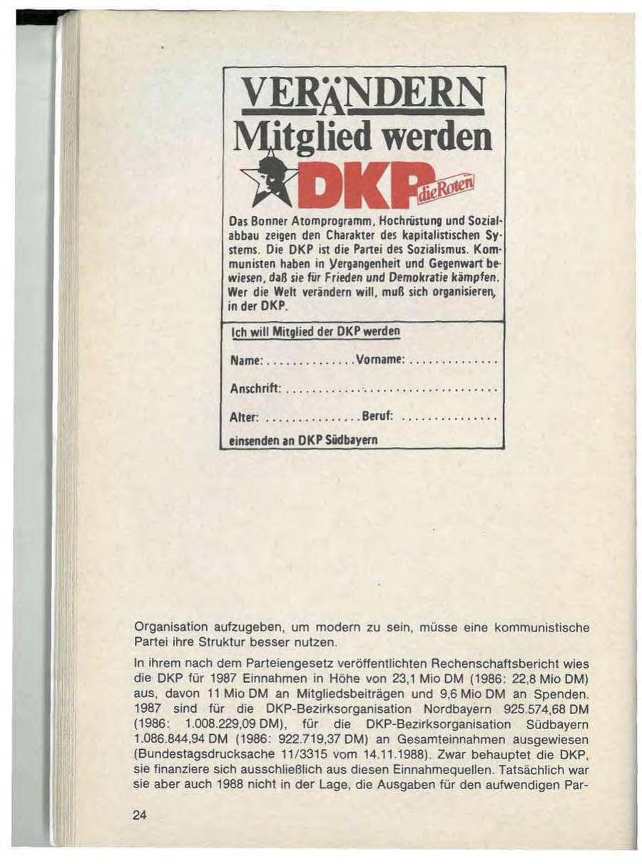 Seite 26 des Verfassungsschutzbericht 1988 Bayern