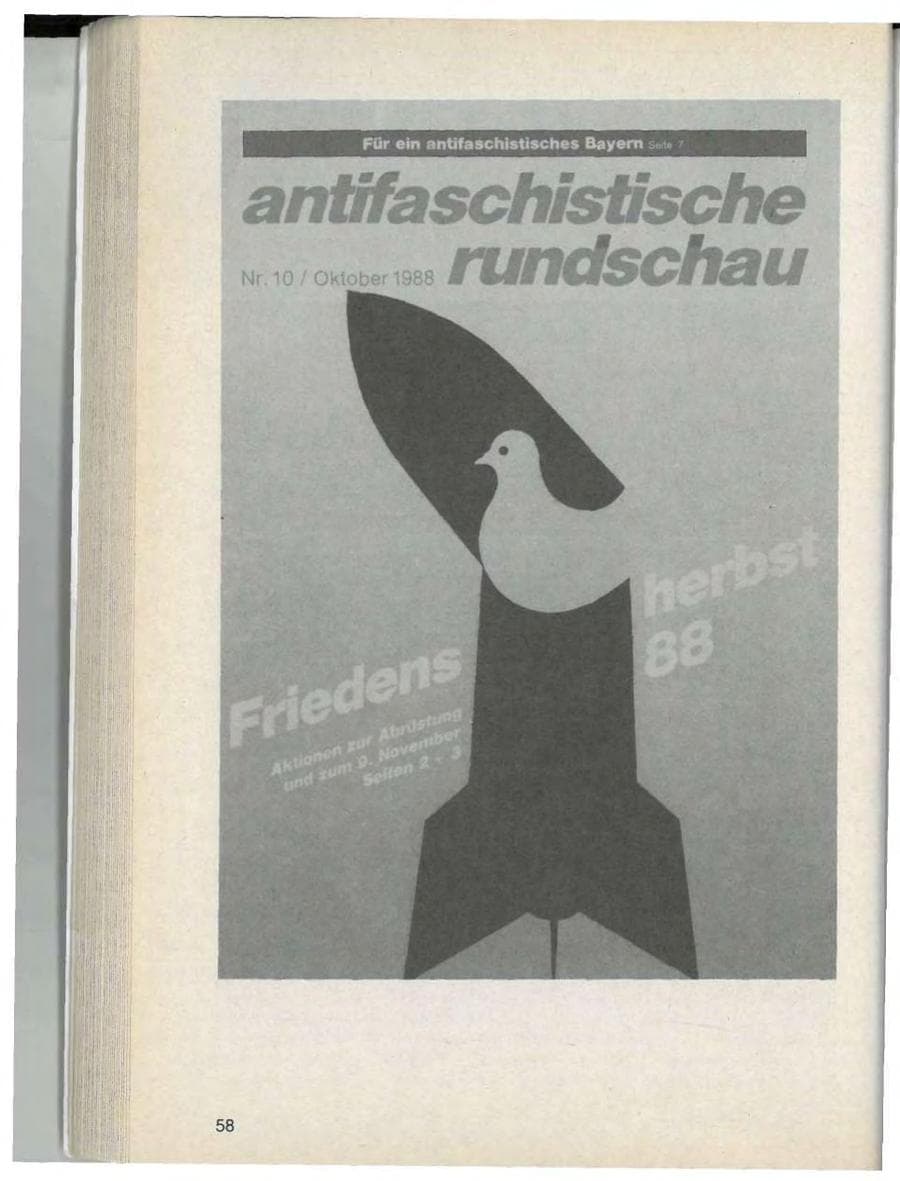 Seite 60 des Verfassungsschutzbericht 1988 Bayern