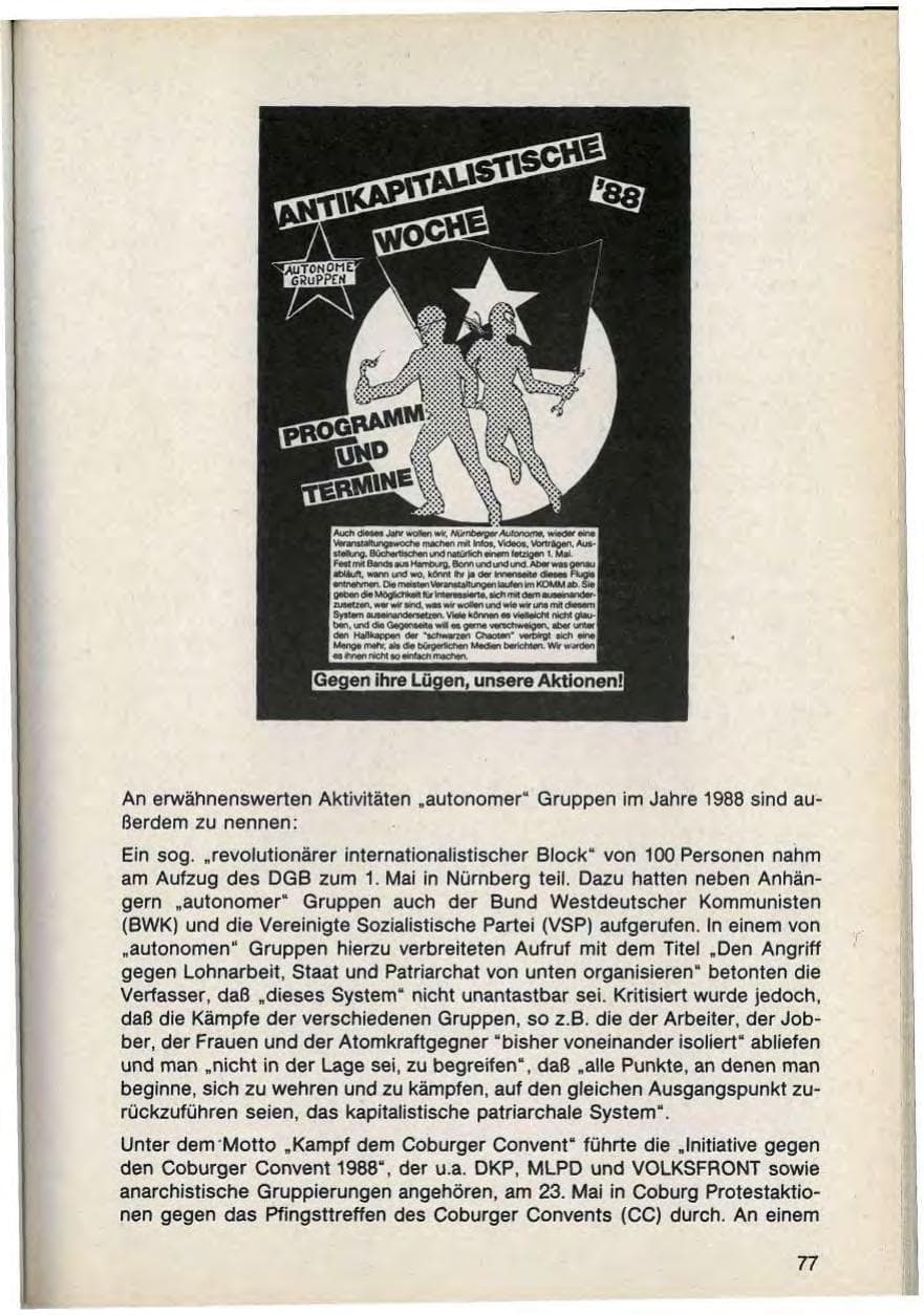 Seite 79 des Verfassungsschutzbericht 1988 Bayern