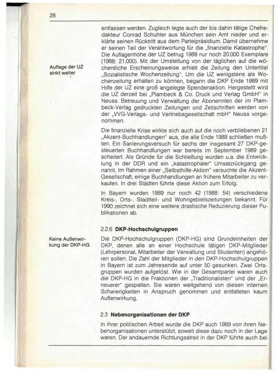 Seite 30 des Verfassungsschutzbericht 1989 Bayern