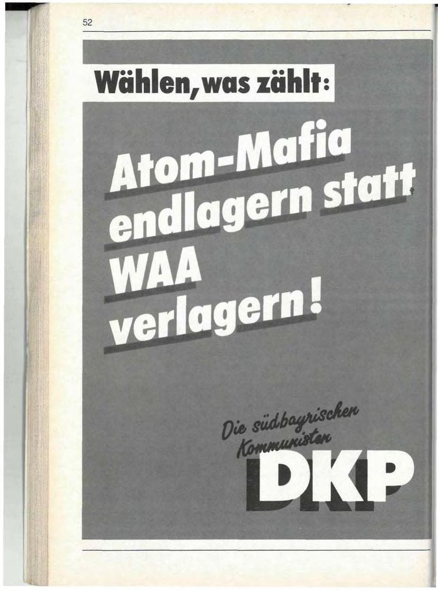 Seite 54 des Verfassungsschutzbericht 1989 Bayern