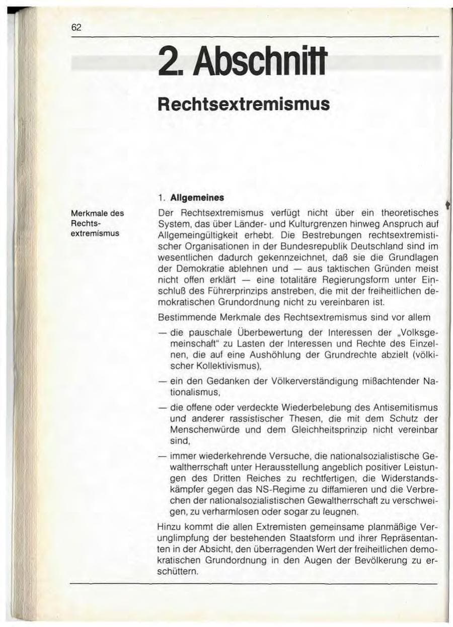 Seite 64 des Verfassungsschutzbericht 1989 Bayern