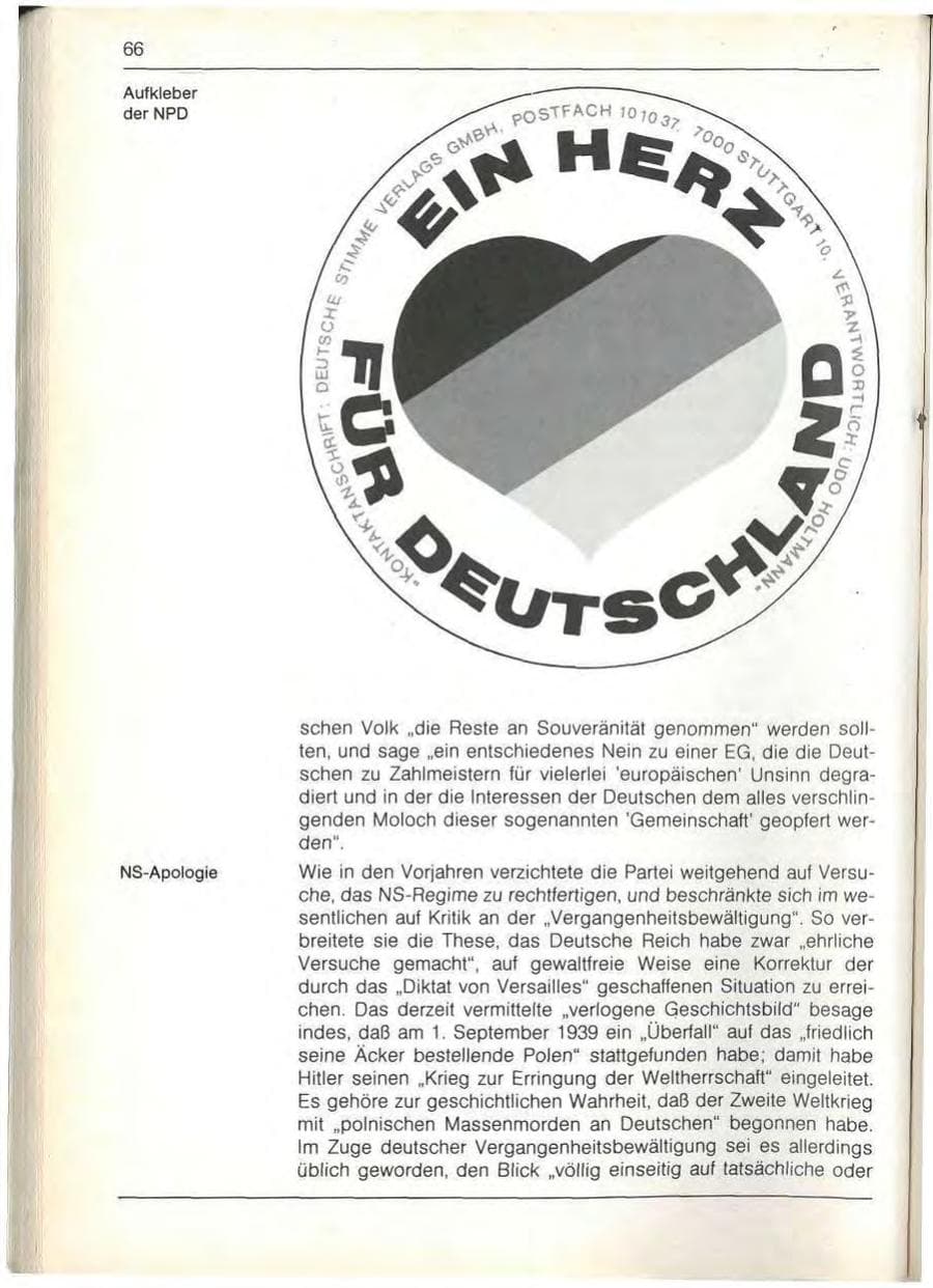 Seite 68 des Verfassungsschutzbericht 1989 Bayern