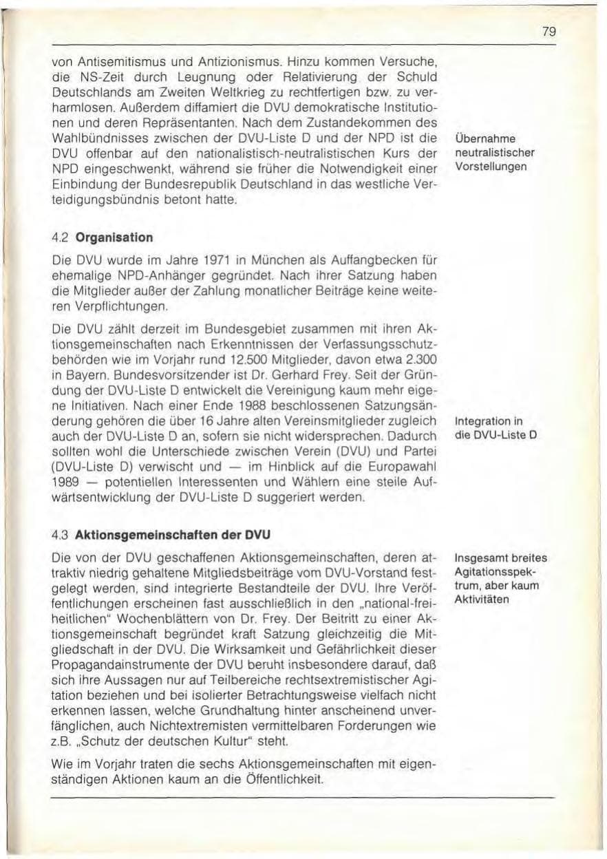 Seite 81 des Verfassungsschutzbericht 1989 Bayern