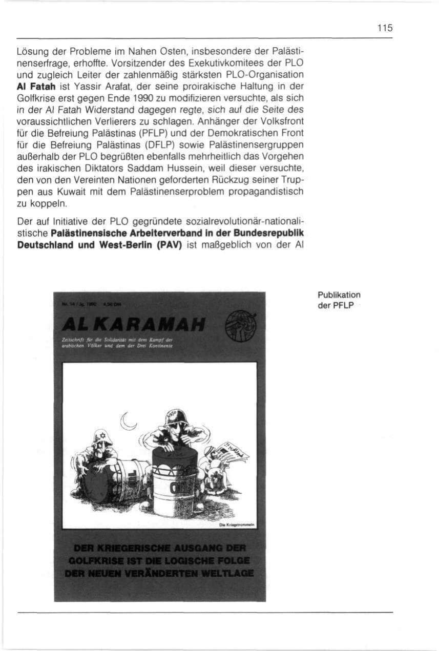 Seite 115 des Verfassungsschutzbericht 1990 Bayern