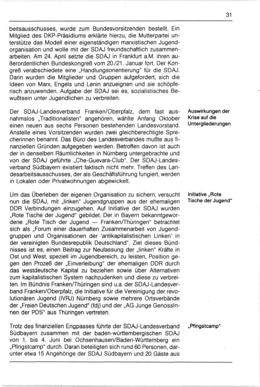Seite 31 des Verfassungsschutzbericht 1990 Bayern