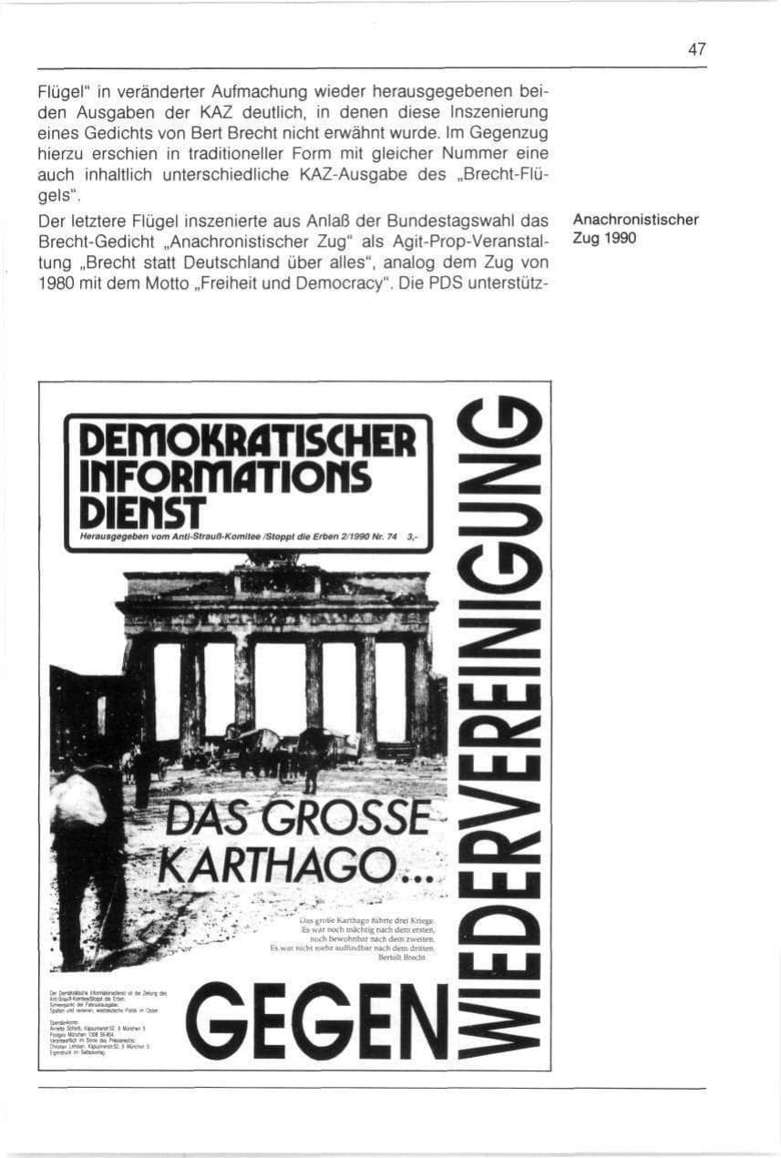 Seite 47 des Verfassungsschutzbericht 1990 Bayern