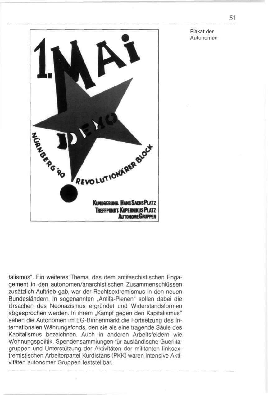 Seite 51 des Verfassungsschutzbericht 1990 Bayern