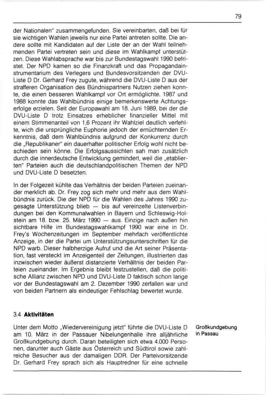 Seite 79 des Verfassungsschutzbericht 1990 Bayern