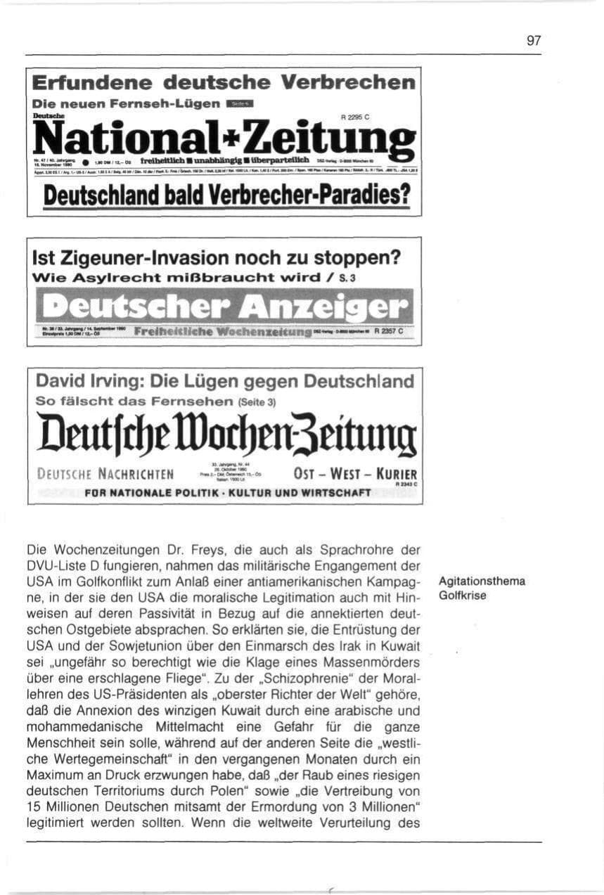 Seite 97 des Verfassungsschutzbericht 1990 Bayern