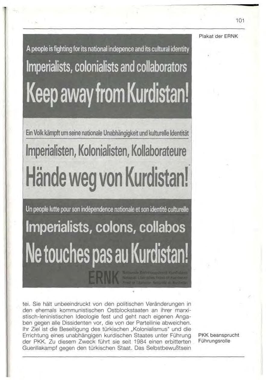 Seite 101 des Verfassungsschutzbericht 1992 Bayern