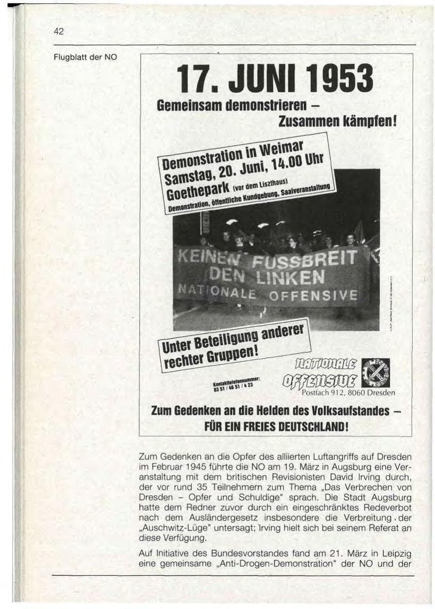 Seite 42 des Verfassungsschutzbericht 1992 Bayern