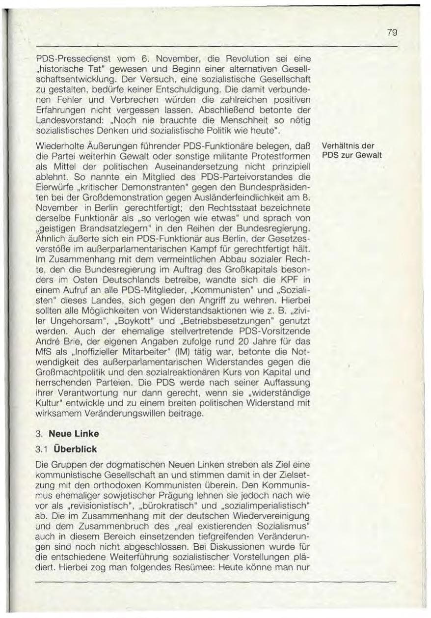 Seite 79 des Verfassungsschutzbericht 1992 Bayern