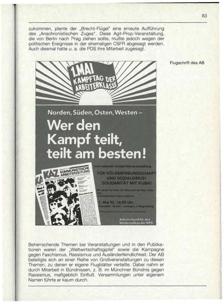 Seite 83 des Verfassungsschutzbericht 1992 Bayern
