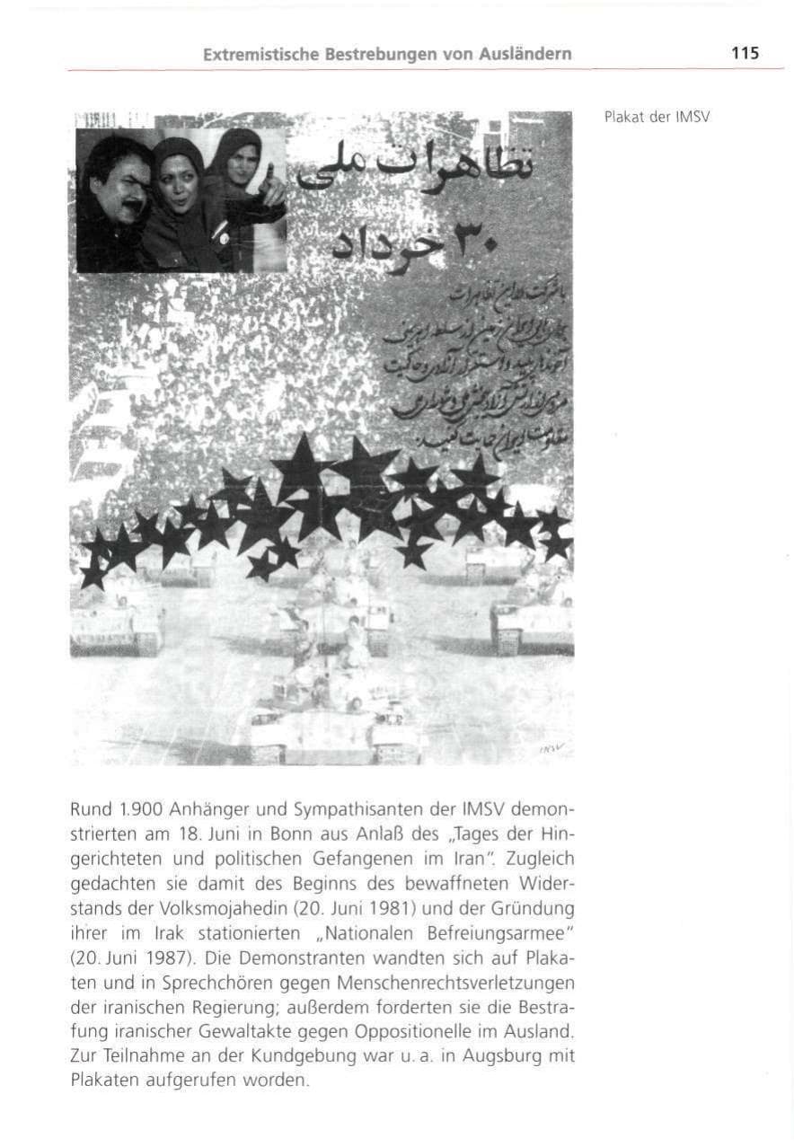 Seite 115 des Verfassungsschutzbericht 1993 Bayern