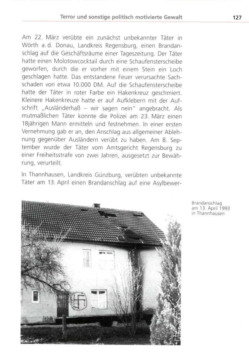 Seite 127 des Verfassungsschutzbericht 1993 Bayern