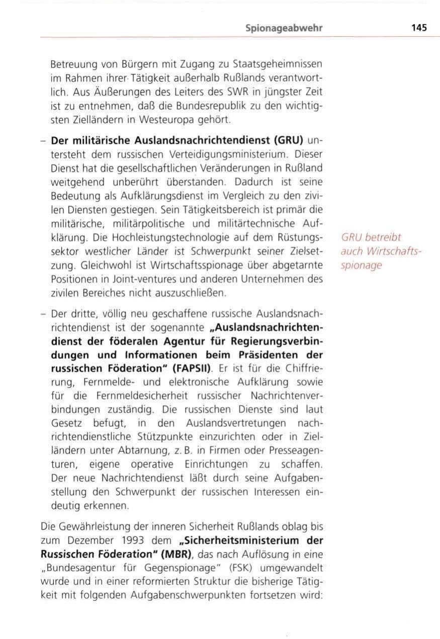 Seite 145 des Verfassungsschutzbericht 1993 Bayern