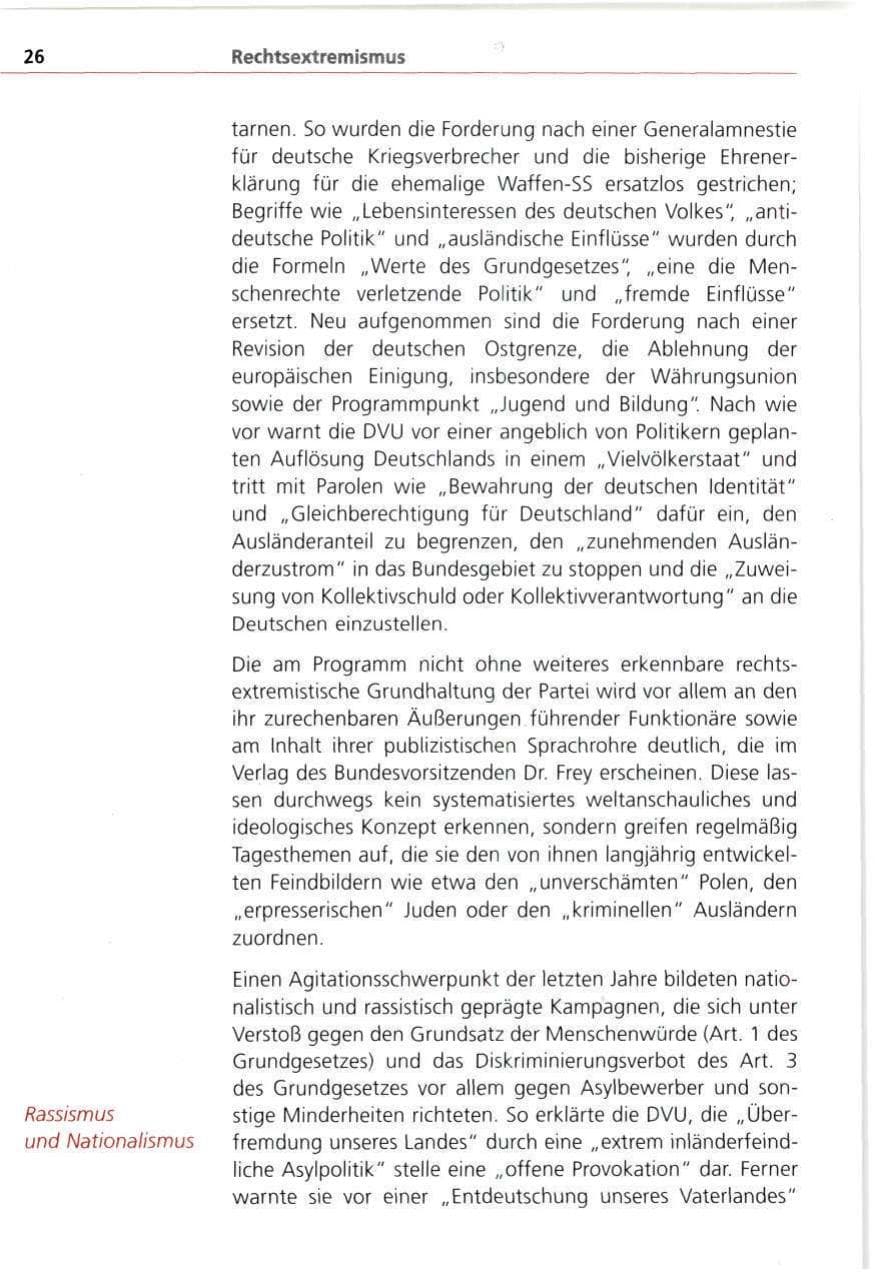 Seite 26 des Verfassungsschutzbericht 1993 Bayern