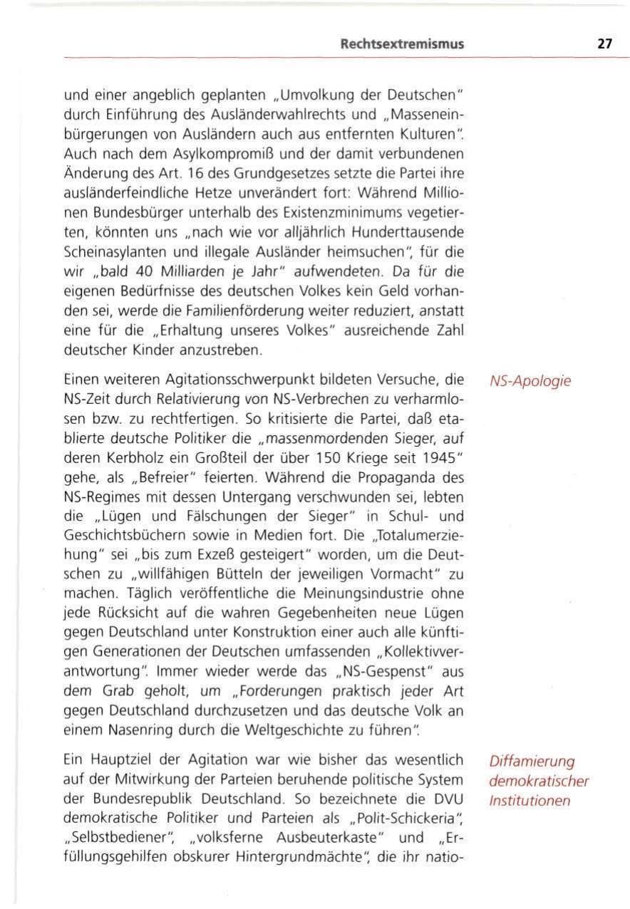 Seite 27 des Verfassungsschutzbericht 1993 Bayern
