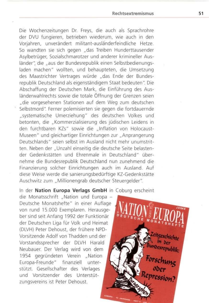 Seite 51 des Verfassungsschutzbericht 1993 Bayern