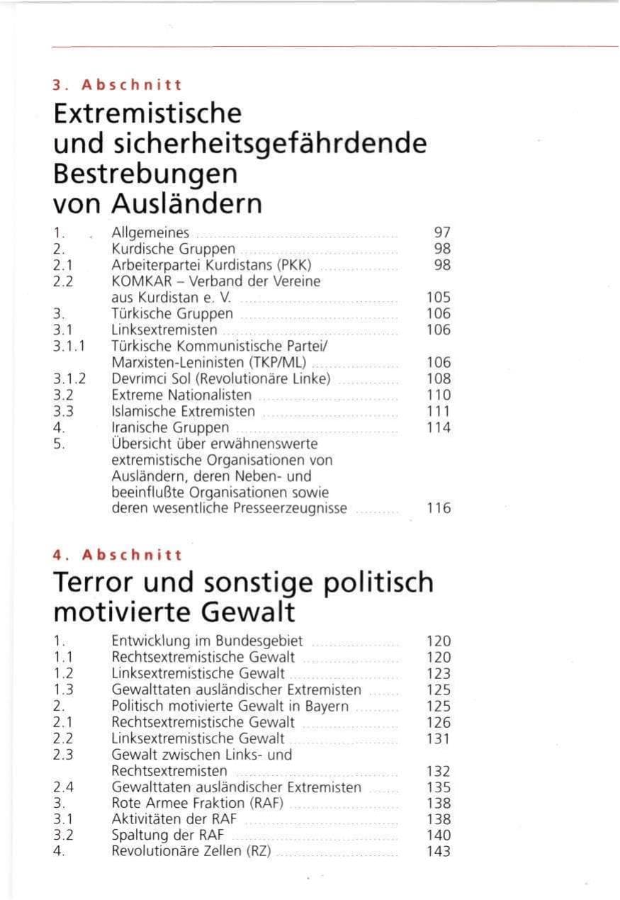 Seite 7 des Verfassungsschutzbericht 1993 Bayern