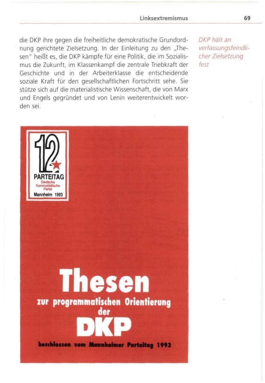 Seite 69 des Verfassungsschutzbericht 1993 Bayern