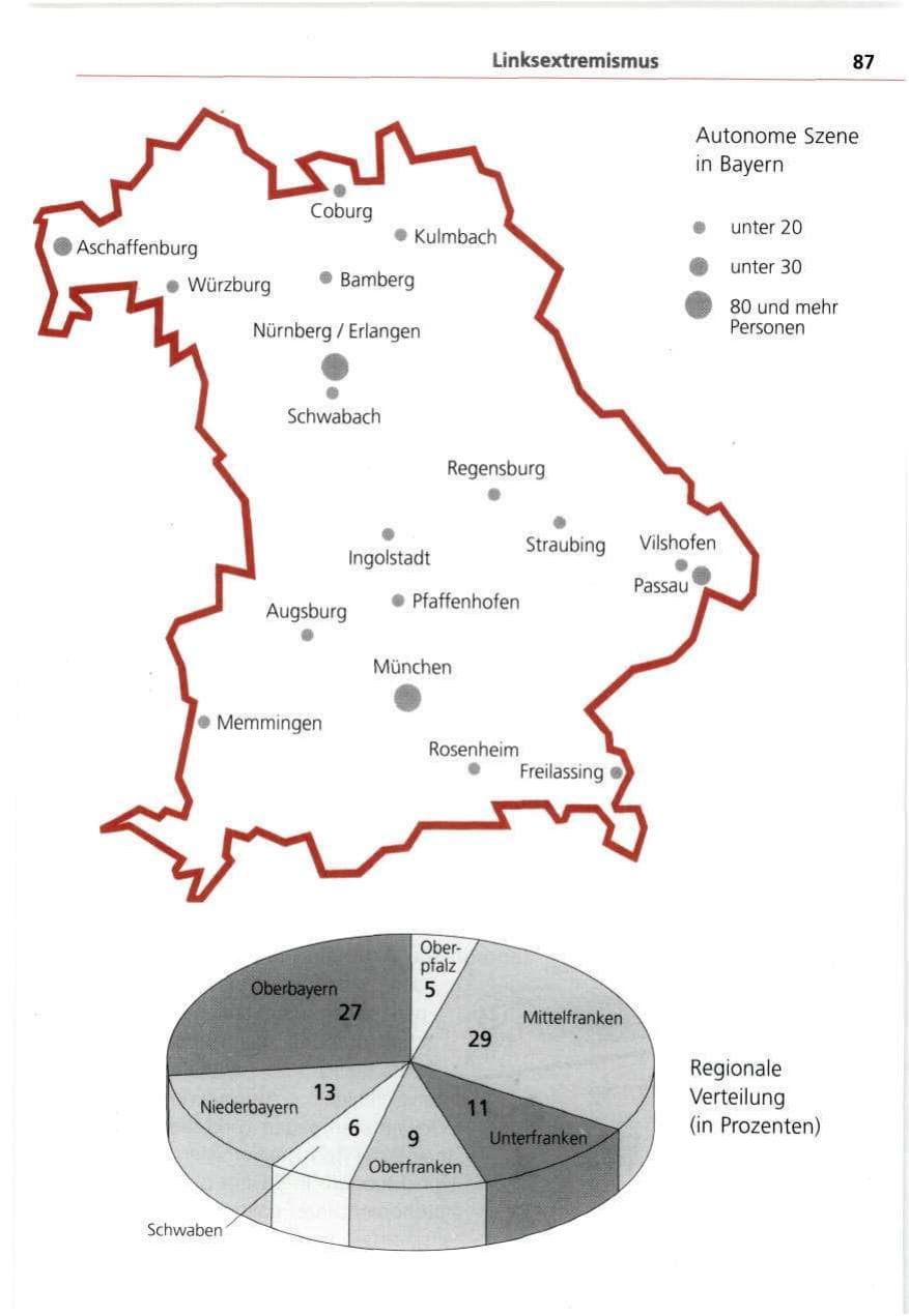Seite 87 des Verfassungsschutzbericht 1993 Bayern