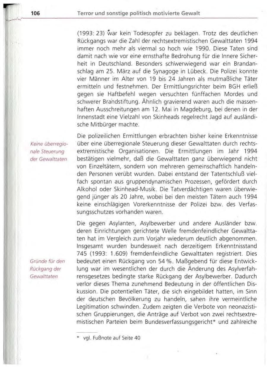 Seite 107 des Verfassungsschutzbericht 1994 Bayern