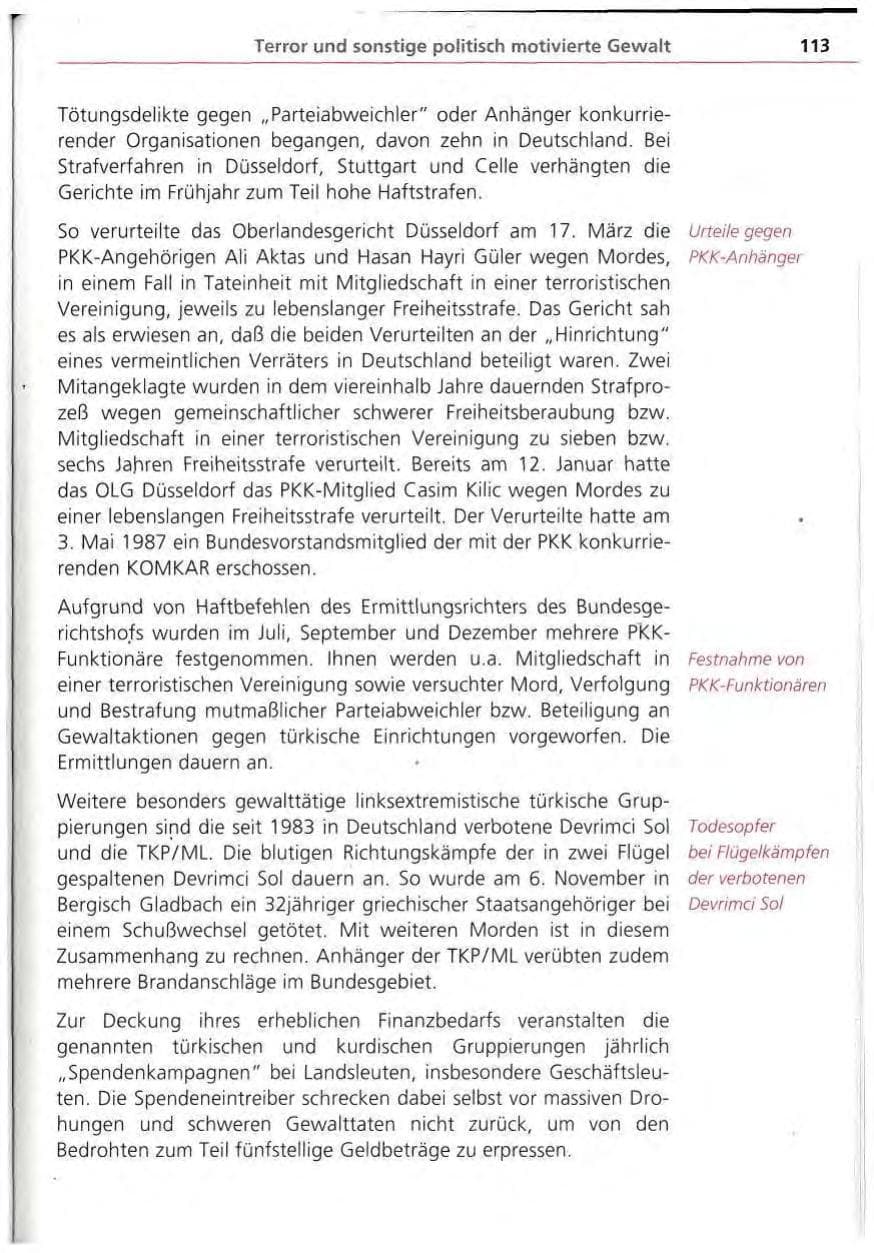 Seite 114 des Verfassungsschutzbericht 1994 Bayern