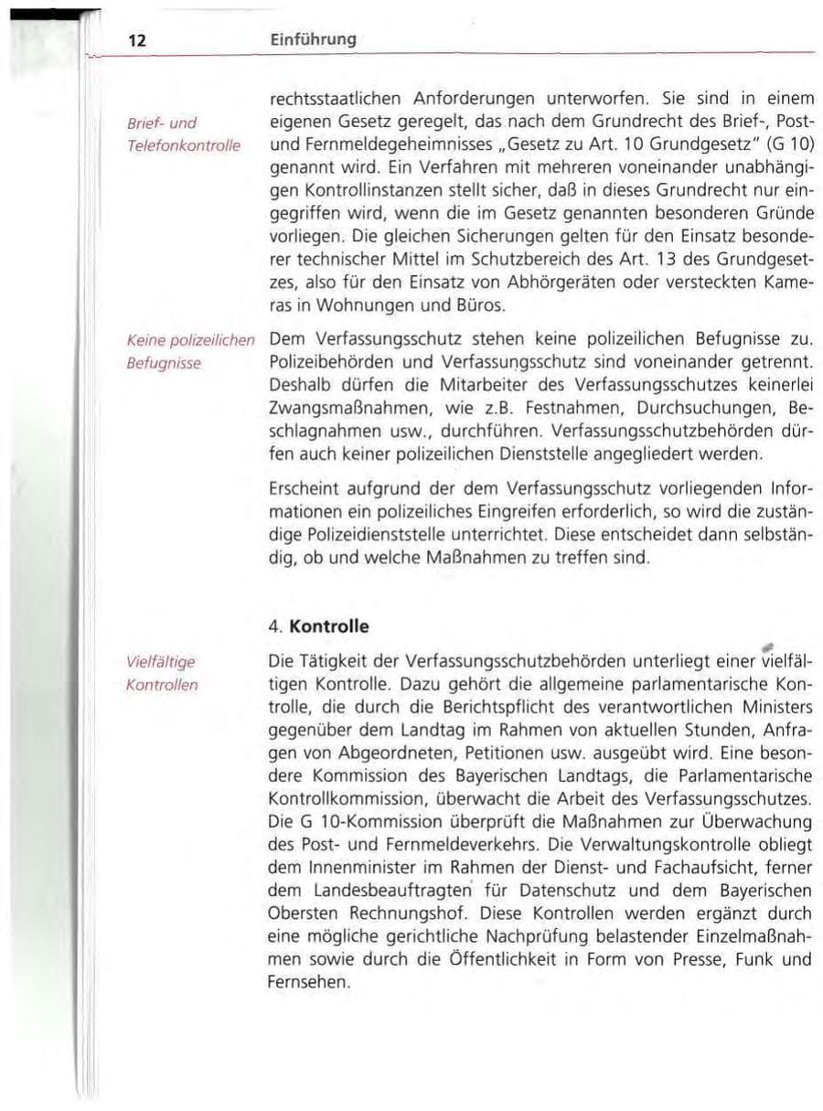 Seite 13 des Verfassungsschutzbericht 1994 Bayern