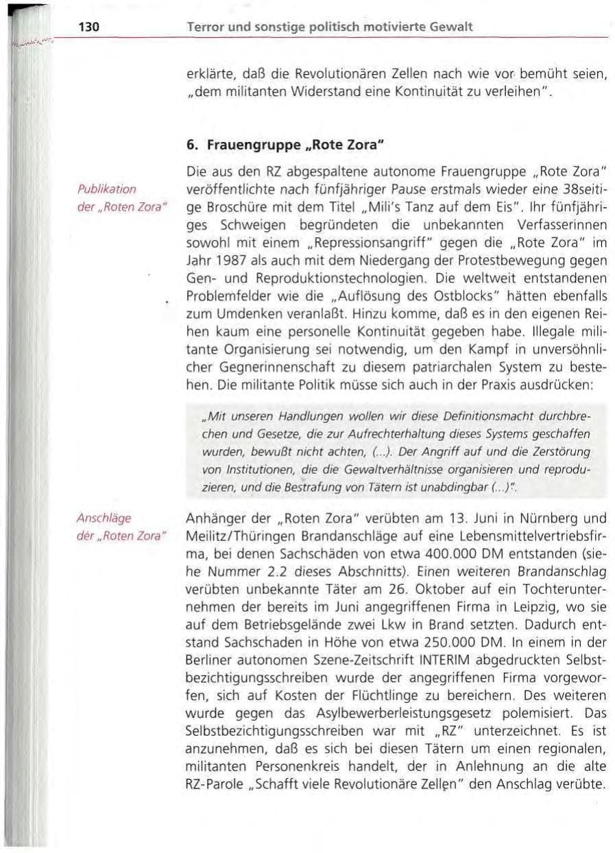 Seite 131 des Verfassungsschutzbericht 1994 Bayern