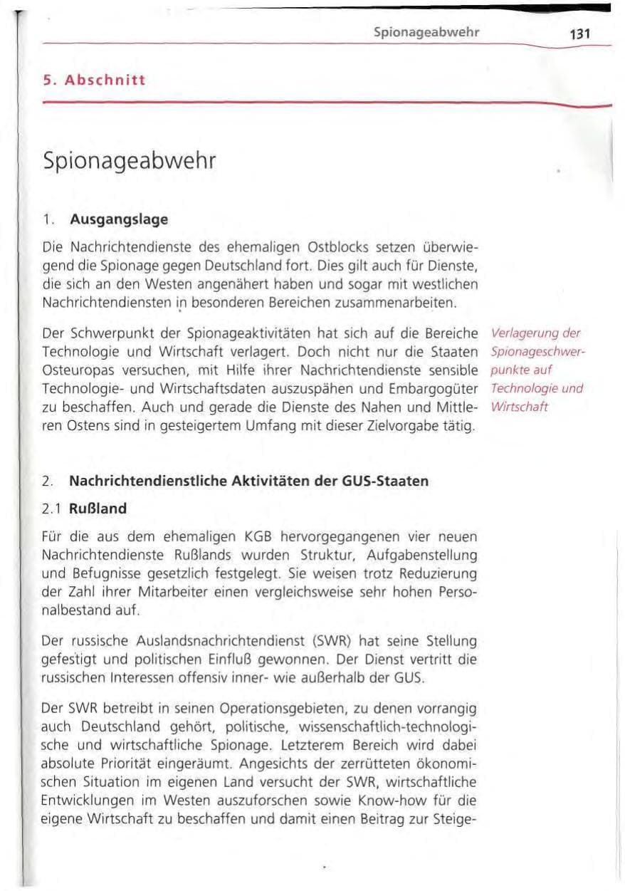 Seite 132 des Verfassungsschutzbericht 1994 Bayern
