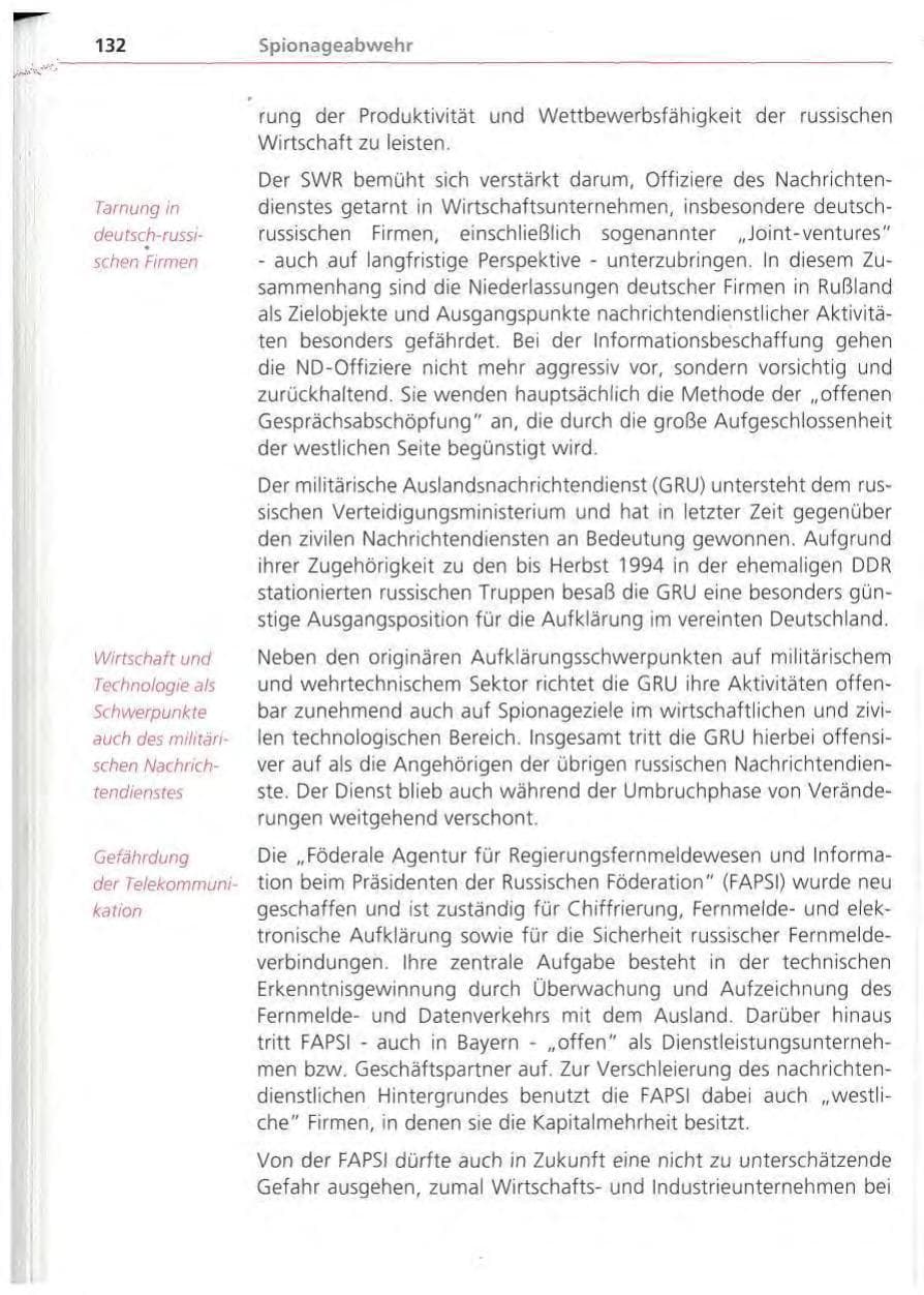 Seite 133 des Verfassungsschutzbericht 1994 Bayern