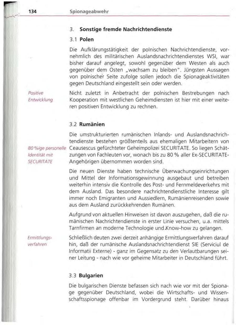 Seite 135 des Verfassungsschutzbericht 1994 Bayern