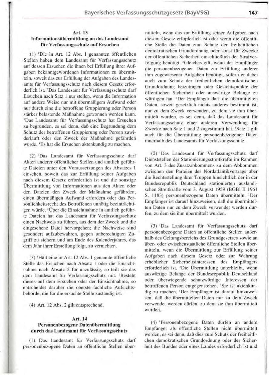 Seite 148 des Verfassungsschutzbericht 1994 Bayern
