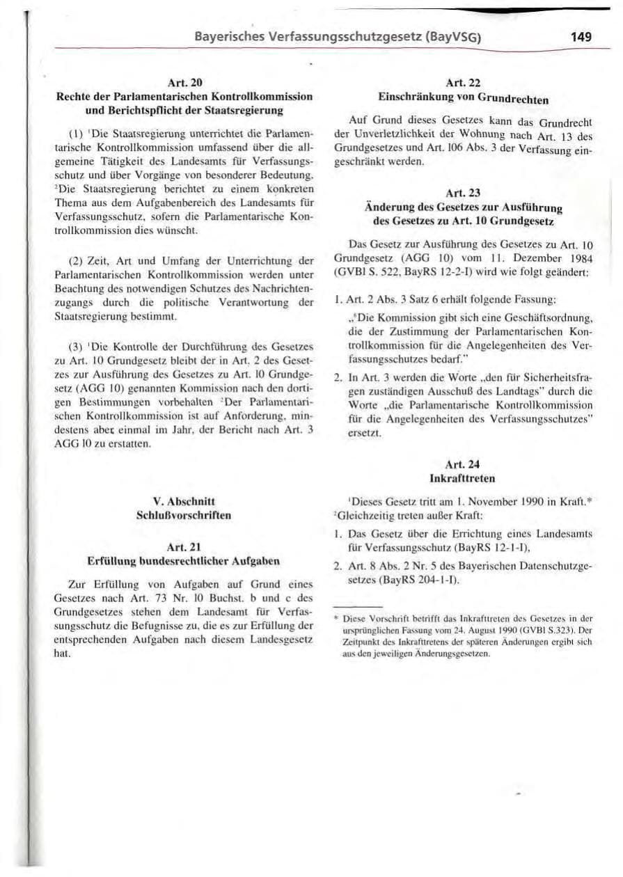 Seite 150 des Verfassungsschutzbericht 1994 Bayern