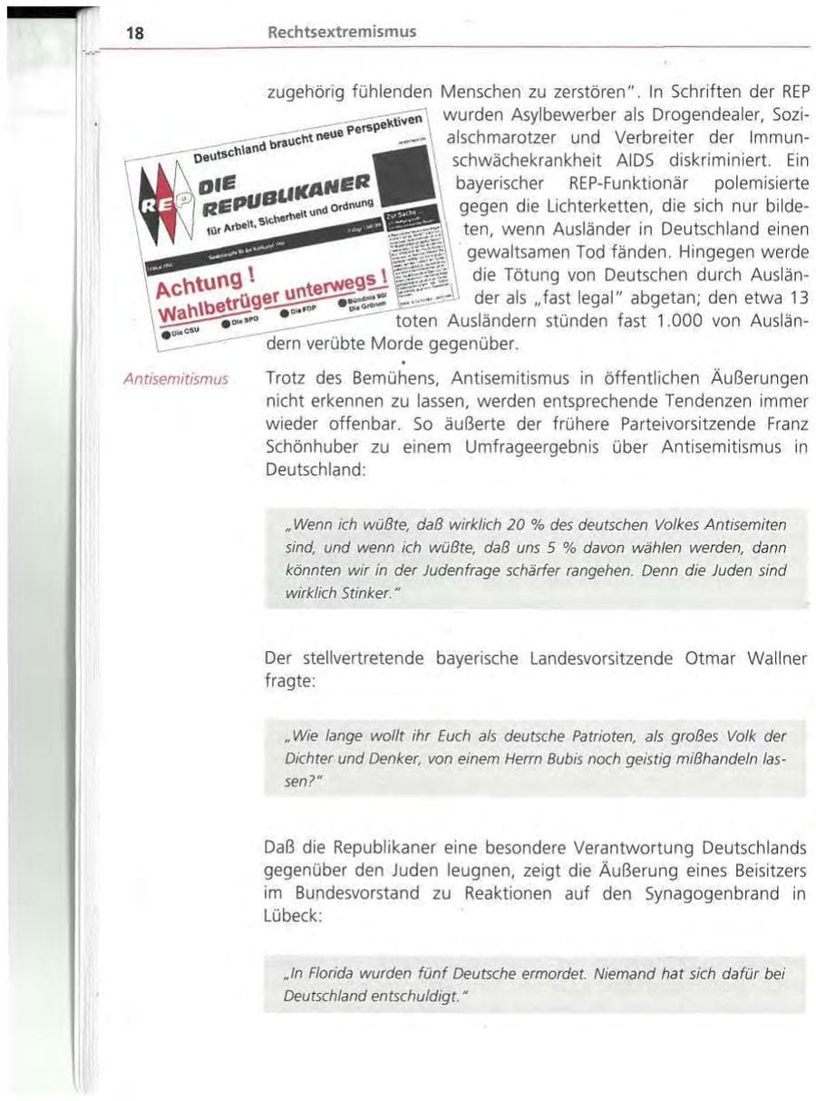 Seite 19 des Verfassungsschutzbericht 1994 Bayern