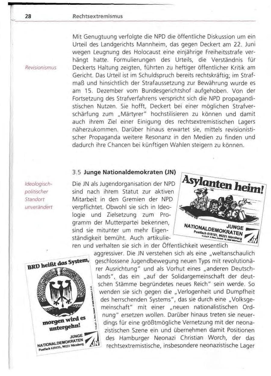 Seite 29 des Verfassungsschutzbericht 1994 Bayern