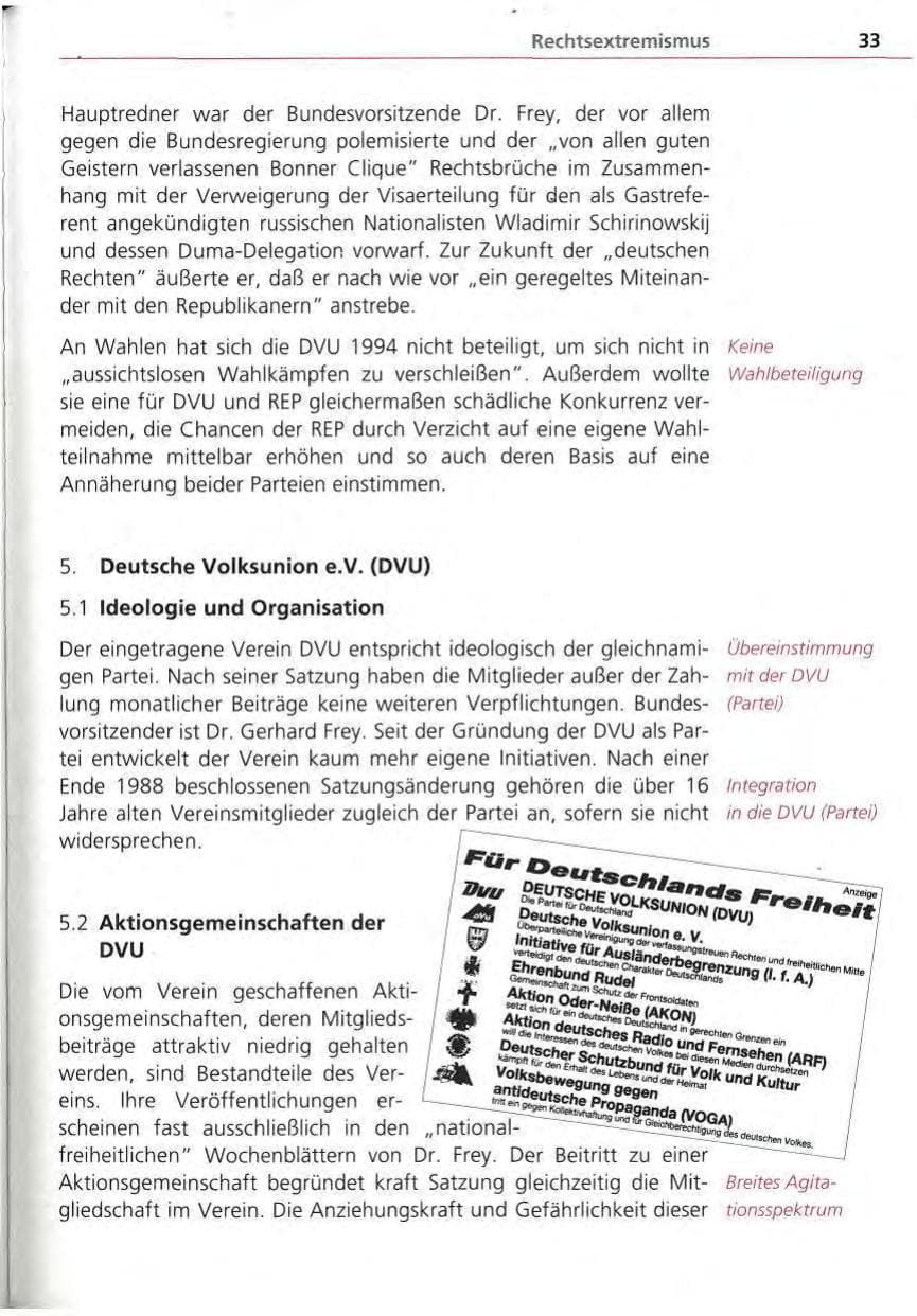 Seite 34 des Verfassungsschutzbericht 1994 Bayern