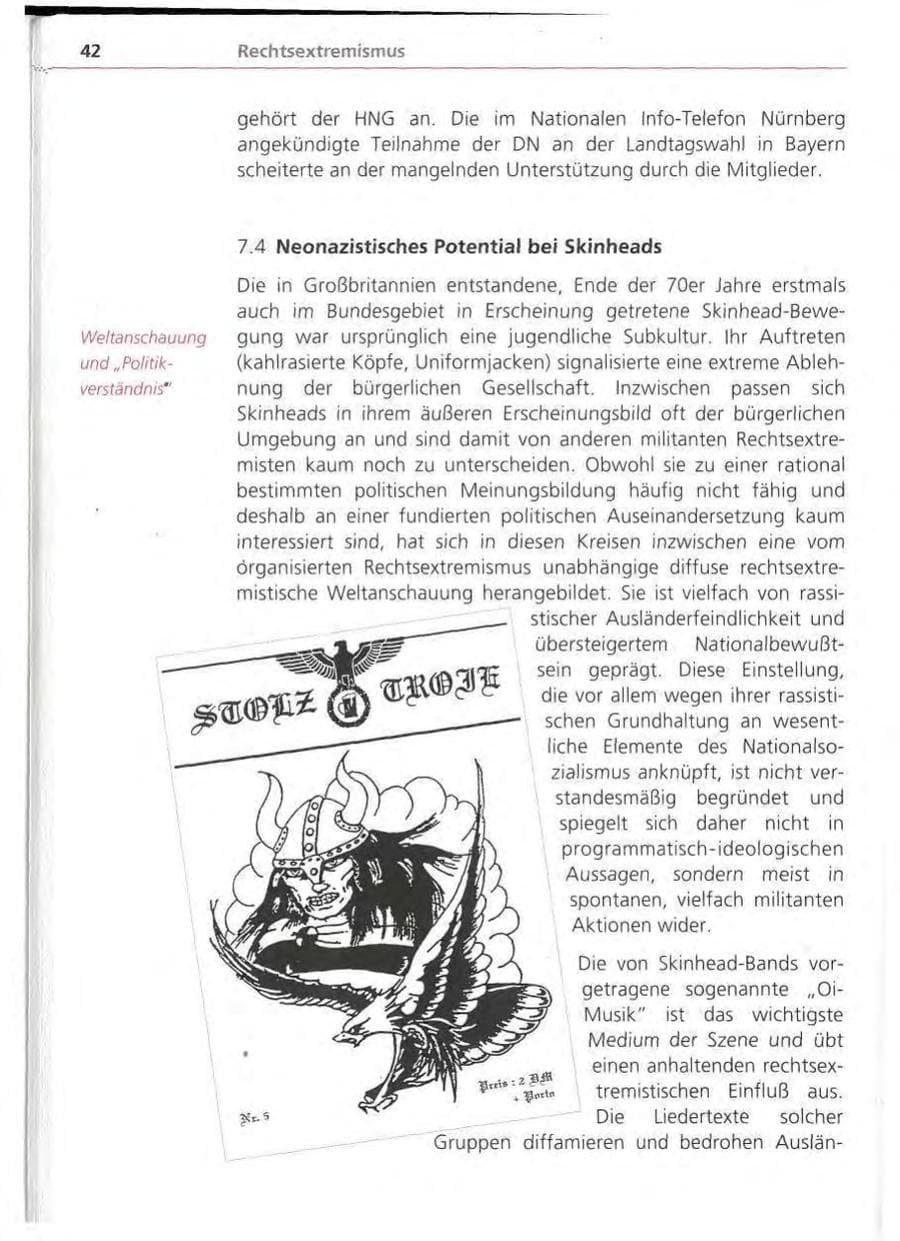 Seite 43 des Verfassungsschutzbericht 1994 Bayern