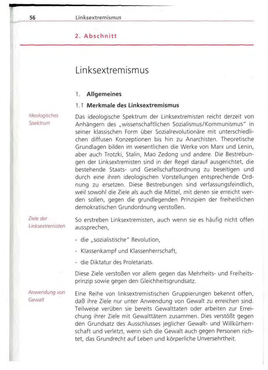 Seite 57 des Verfassungsschutzbericht 1994 Bayern