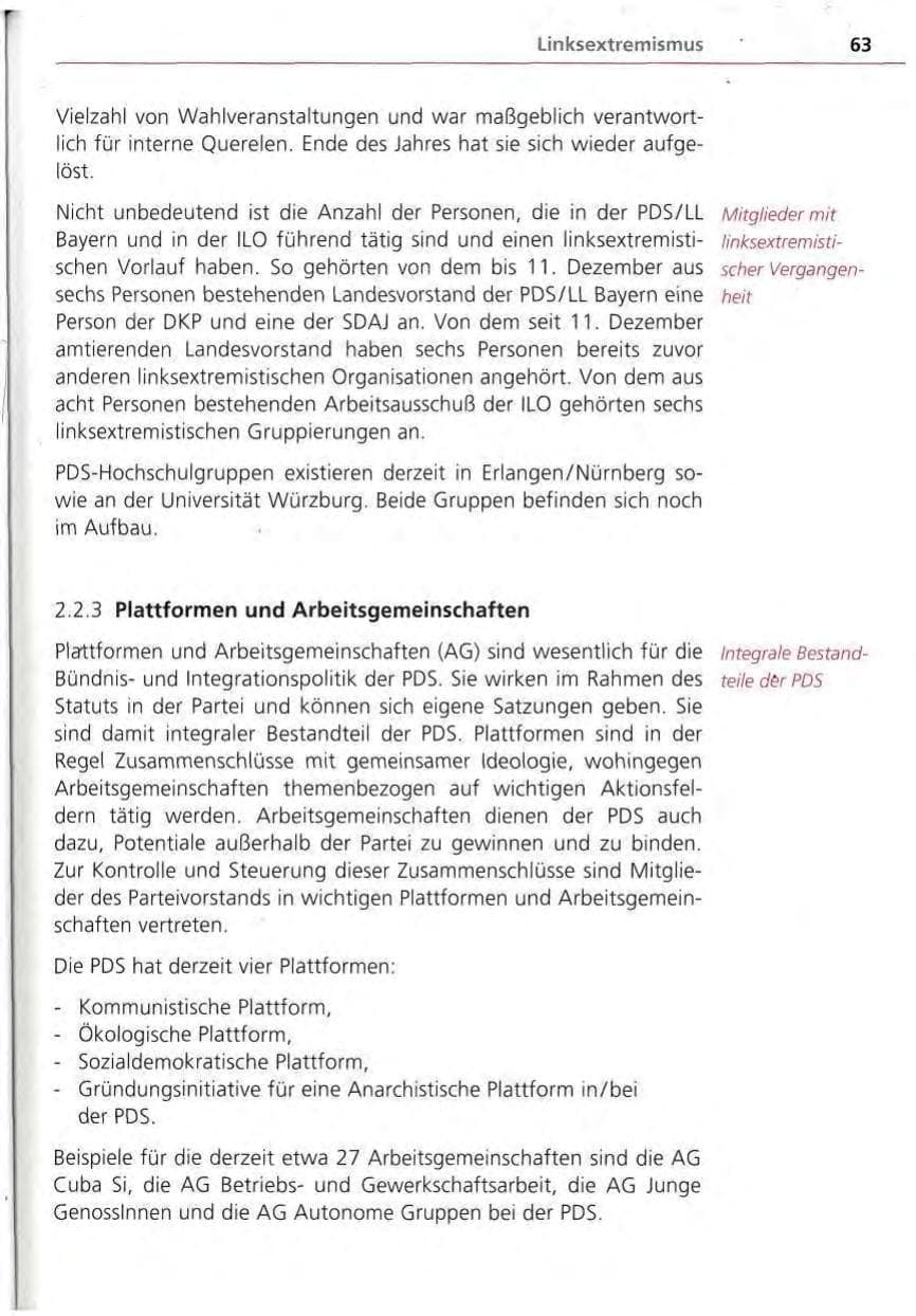 Seite 64 des Verfassungsschutzbericht 1994 Bayern